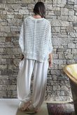 Benito Crochet Cotton Alba Cardigan White